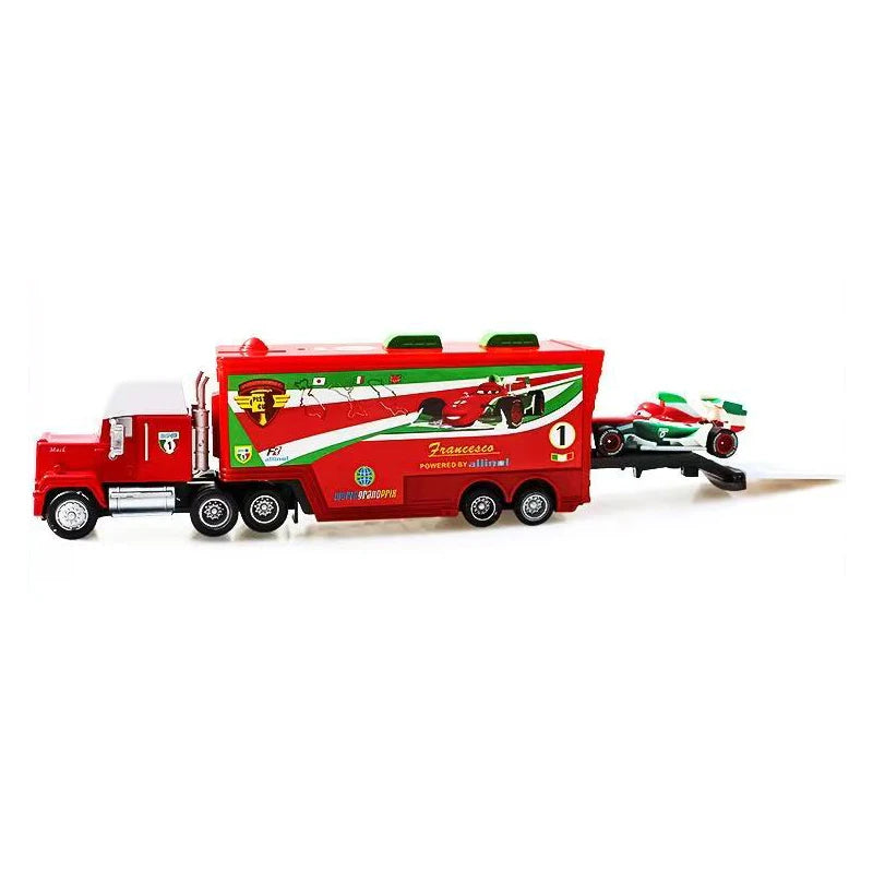 Pixar Cars Truck BBirthday Gifts Mobilization Jackson Cool Sister Francisc Container Truck Set Car Model Toy Truck Ornaments