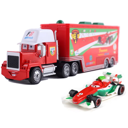 Pixar Cars Truck BBirthday Gifts Mobilization Jackson Cool Sister Francisc Container Truck Set Car Model Toy Truck Ornaments