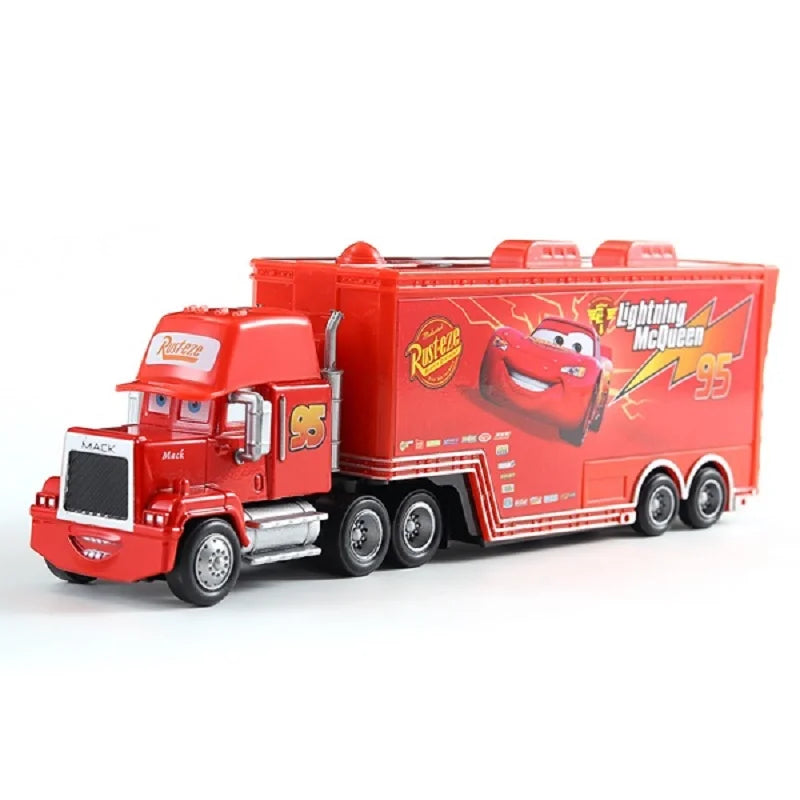 Pixar Cars Truck BBirthday Gifts Mobilization Jackson Cool Sister Francisc Container Truck Set Car Model Toy Truck Ornaments
