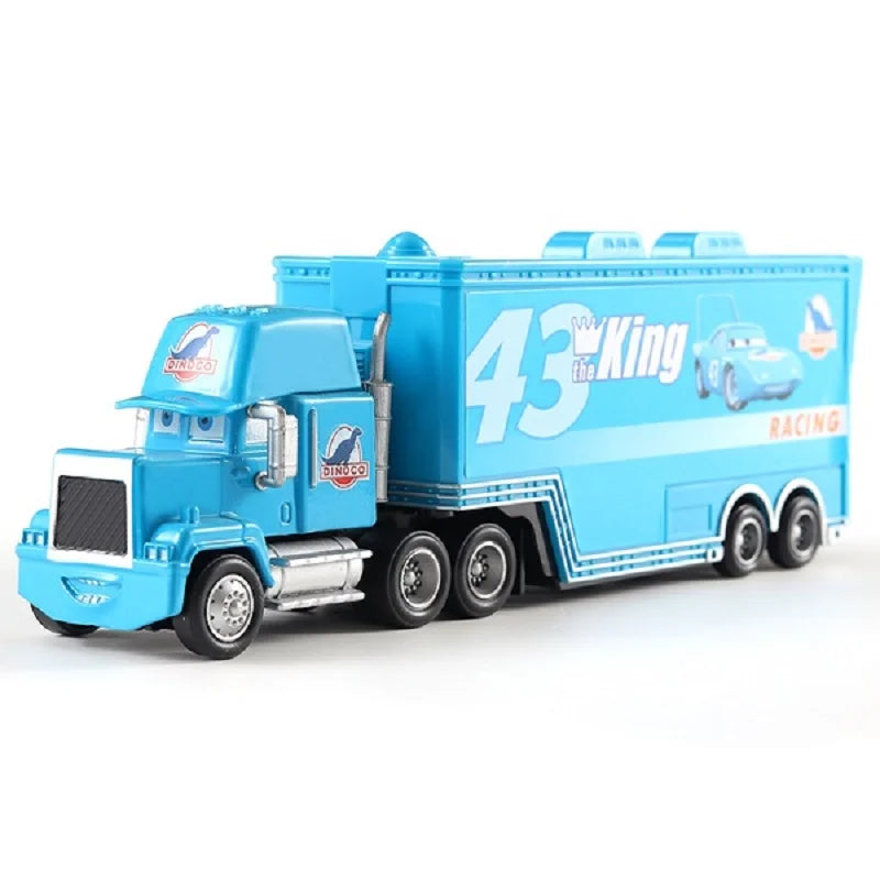 Pixar Cars Truck BBirthday Gifts Mobilization Jackson Cool Sister Francisc Container Truck Set Car Model Toy Truck Ornaments