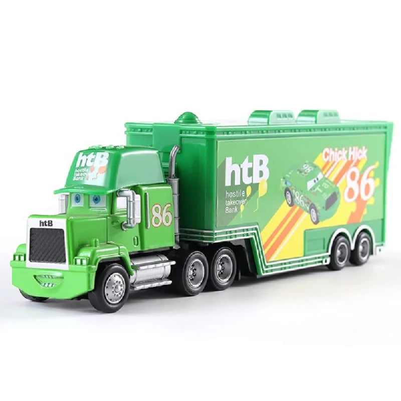 Pixar Cars Truck BBirthday Gifts Mobilization Jackson Cool Sister Francisc Container Truck Set Car Model Toy Truck Ornaments