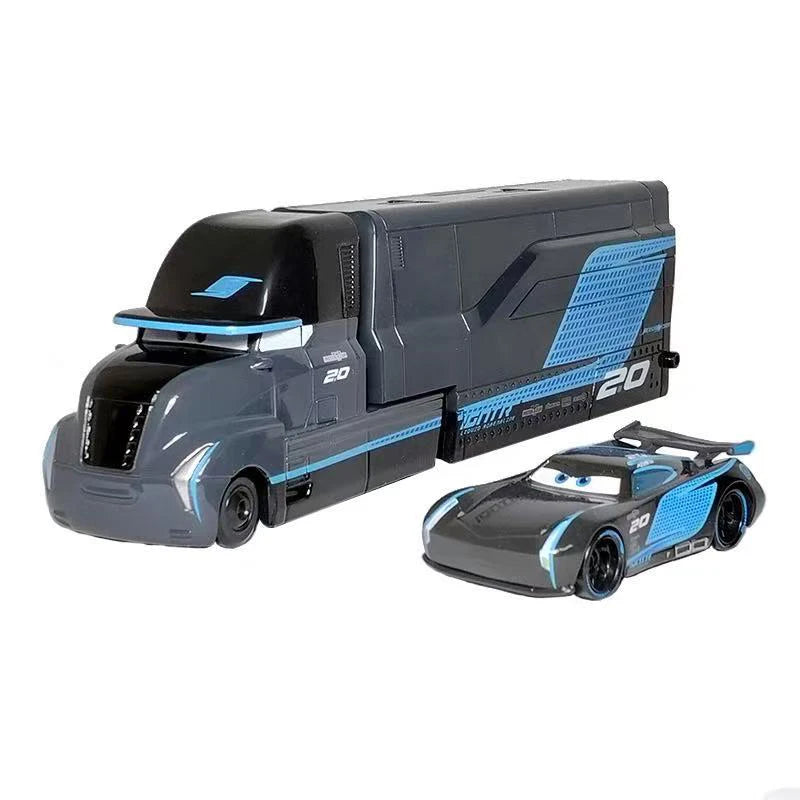 Pixar Cars Truck BBirthday Gifts Mobilization Jackson Cool Sister Francisc Container Truck Set Car Model Toy Truck Ornaments
