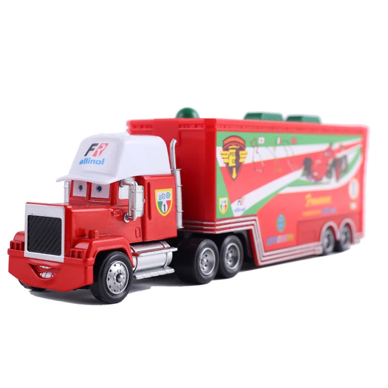 Pixar Cars Truck BBirthday Gifts Mobilization Jackson Cool Sister Francisc Container Truck Set Car Model Toy Truck Ornaments