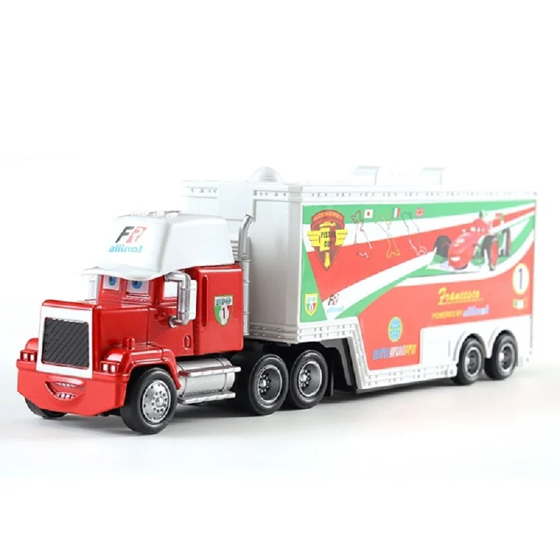 Pixar Cars Truck BBirthday Gifts Mobilization Jackson Cool Sister Francisc Container Truck Set Car Model Toy Truck Ornaments