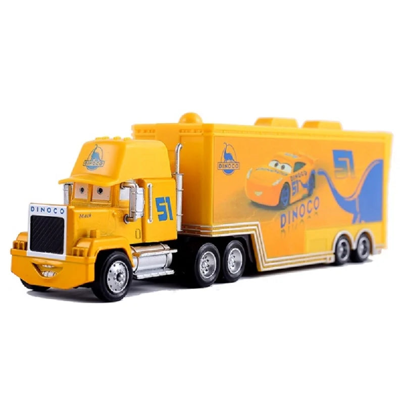 Pixar Cars Truck BBirthday Gifts Mobilization Jackson Cool Sister Francisc Container Truck Set Car Model Toy Truck Ornaments