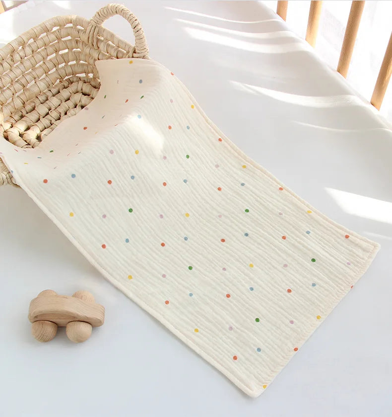 Cotton Muslin Baby Face Towel Long Burp Cloth for Newborn Kindergarten Hand Towels Infant Drooling Bibs Washcloth Baby Items