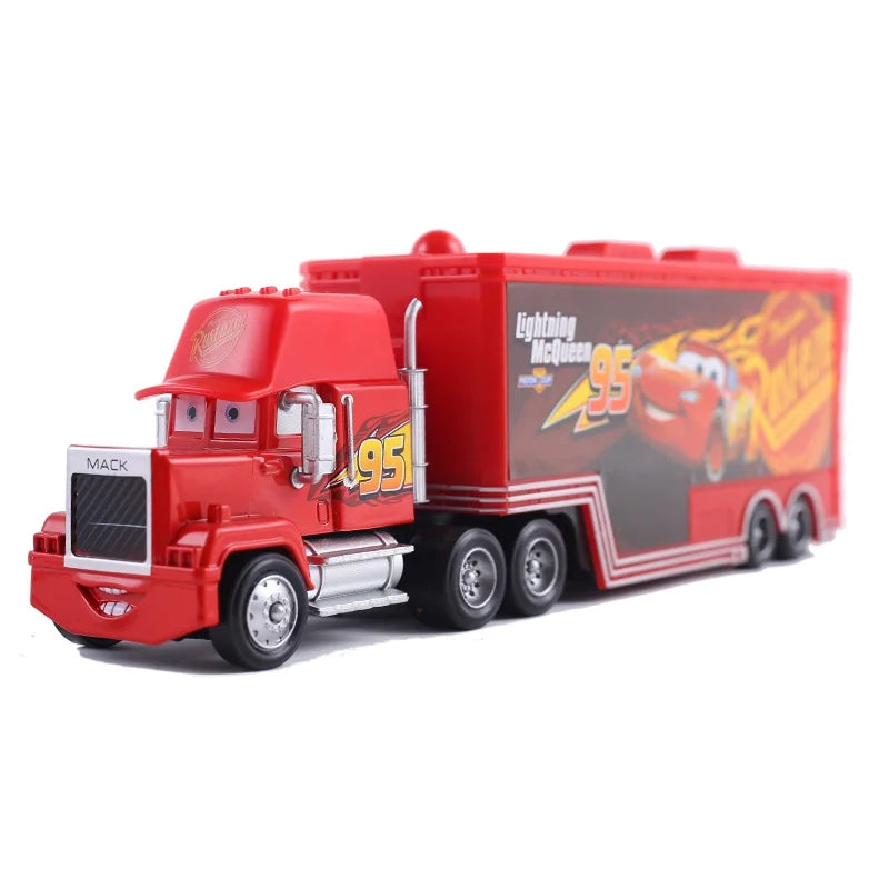 Pixar Cars Truck BBirthday Gifts Mobilization Jackson Cool Sister Francisc Container Truck Set Car Model Toy Truck Ornaments