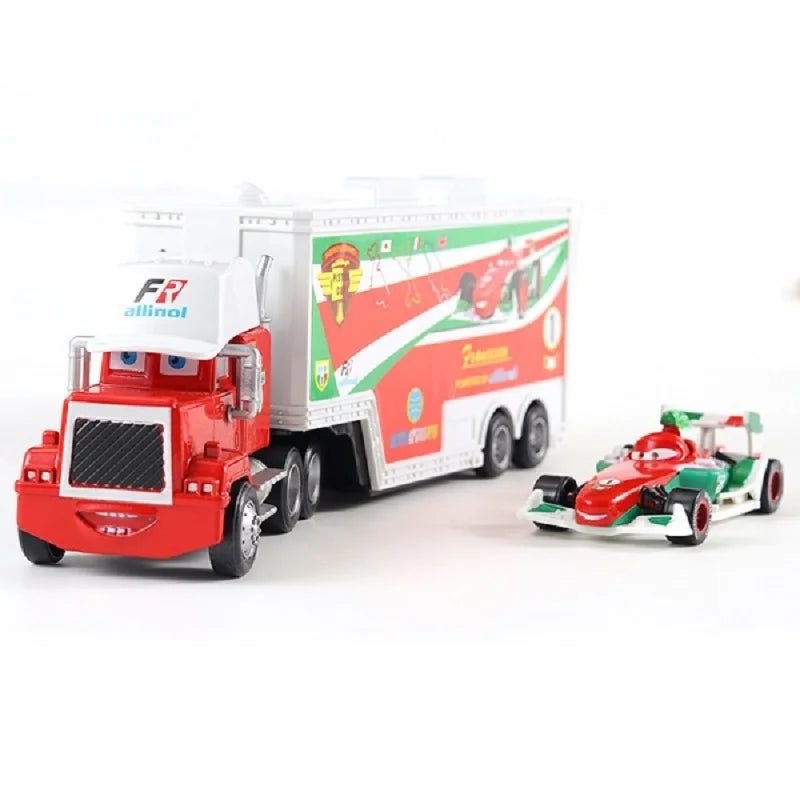 Pixar Cars Truck BBirthday Gifts Mobilization Jackson Cool Sister Francisc Container Truck Set Car Model Toy Truck Ornaments